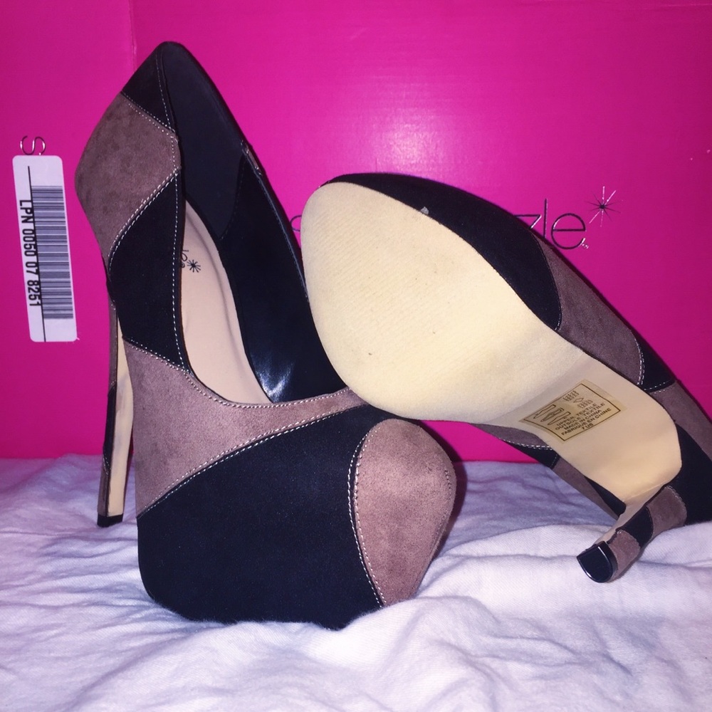 New Black/tan heels